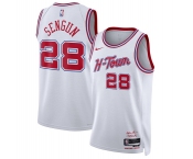 Men's Houston Rockets #28 Alperen Sengun White 2025-26 City Edition Stitched Jersey Men's Houston Rockets #28 Alperen Sengun White 2025-26 City Edition Stitched Jersey