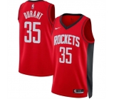 Men's Houston Rockets #35 Kevin Durant Red Icon Edition Stitched Jersey