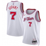 Men's Houston Rockets #7 Kevin Durant White 2025-26 City Edition Stitched Jersey Men's Houston Rockets #7 Kevin Durant White 2025-26 City Edition Stitched Jersey