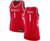 Women's Nike Houston Rockets #1 Trevor Ariza Swingman Red Road NBA Jersey - Icon Edition