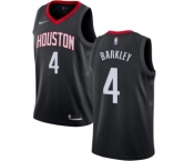 Women's Nike Houston Rockets #4 Charles Barkley Swingman Black Alternate NBA Jersey Statement Edition