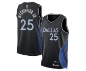 Men's Dallas Mavericks #25 P.J. Washington Black 2025-26 City Edition Stitched Basketball Jersey Men's Dallas Mavericks #25 P.J. Washington Black 2025-26 City Edition Stitched Basketball Jersey