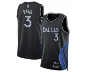 Men's Dallas Mavericks #3 Anthony Davis Black 2025-26 City Edition Stitched Basketball Jersey Men's Dallas Mavericks #3 Anthony Davis Black 2025-26 City Edition Stitched Basketball Jersey