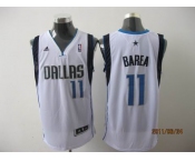 nba dallas mavericks #11 barea white[2011 swingman revolution 30]