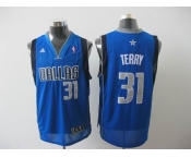 nba dallas mavericks #31 terry lt.blue[2011 swingman revolution 30 grey number]