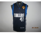 nba dallas mavericks #41 nowitzki dk blue[2011 the finals]
