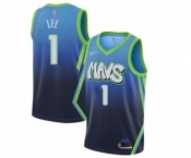 Women's Dallas Mavericks #1 Courtney Lee Swingman Blue Basketball Jersey - 2019-20 City Edition