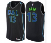 Women's Nike Dallas Mavericks #13 Steve Nash Swingman Black NBA Jersey - City Edition