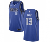 Women's Nike Dallas Mavericks #13 Steve Nash Swingman Royal Blue Road NBA Jersey - Icon Edition