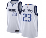 Youth Nike Dallas Mavericks #23 Wesley Matthews Swingman White NBA Jersey - Association Edition