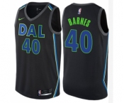 Youth Nike Dallas Mavericks #40 Harrison Barnes Swingman Black NBA Jersey - City Edition