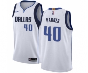 Youth Nike Dallas Mavericks #40 Harrison Barnes Swingman White NBA Jersey - Association Edition