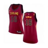 Women's Nike Cleveland Cavaliers #16 Cedi Osman Authentic Maroon NBA Jersey - Icon Edition