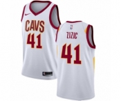 Women's Nike Cleveland Cavaliers #41 Ante Zizic Authentic White NBA Jersey - Association Edition