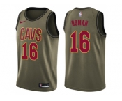 Youth Nike Cleveland Cavaliers #16 Cedi Osman Green Salute to Service NBA Swingman Jersey