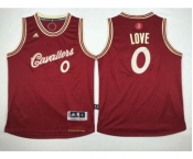 youth nba cleveland cavaliers #0 love red[2015 Christmas edition]