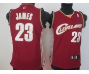 youth nba cleveland cavaliers #23 james red