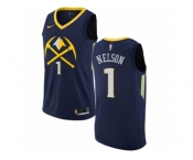 Youth Nike Denver Nuggets #1 Jameer Nelson Swingman Navy Blue NBA Jersey - City Edition