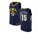 Youth Nike Denver Nuggets #15 Carmelo Anthony Swingman Navy Blue NBA Jersey - City Edition