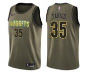 Youth Nike Denver Nuggets #35 Kenneth Faried Swingman Green Salute to Service NBA Jersey