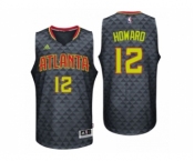 Men Atlanta Hawks #12 Dwight Howard Road Black New Swingman Jersey