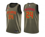 Men Nike Atlanta Hawks #24 Kent Bazemore Green Salute to Service NBA Swingman Jersey