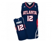 Men's Adidas Atlanta Hawks #12 Taurean Prince Swingman Navy Blue Road NBA Jersey