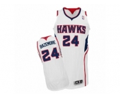 Men's Adidas Atlanta Hawks #24 Kent Bazemore Authentic White Home NBA Jersey