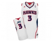 Men's Adidas Atlanta Hawks #3 Jarrett Jack Swingman White Home NBA Jersey