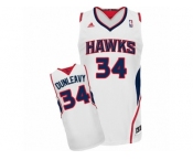 Men's Adidas Atlanta Hawks #34 Mike Dunleavy Swingman White Home NBA Jersey