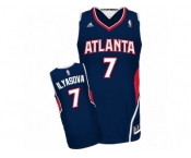 Men's Adidas Atlanta Hawks #7 Ersan Ilyasova Swingman Navy Blue Road NBA Jersey