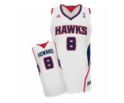 Men's Adidas Atlanta Hawks #8 Dwight Howard Swingman White Home NBA Jersey