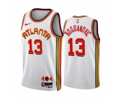 Men's Atlanta Hawks #13 Bogdan Bogdanovic 2022-23 White Association Edition Stitched Jersey