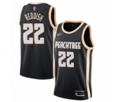Men's Atlanta Hawks #22 Cam Reddish Authentic Black Basketball Jersey - 2019-20 City Edition