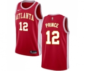 Men's Nike Atlanta Hawks #12 Taurean Prince Swingman Red NBA Jersey Statement Edition