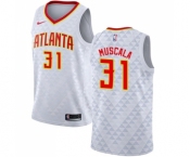 Men's Nike Atlanta Hawks #31 Mike Muscala Authentic White NBA Jersey - Association Edition