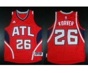 NBA Revolution 30 Atlanta Hawks #26 Kyle Korver red Stitched Jerseys