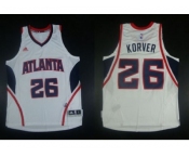 NBA Revolution 30 Atlanta Hawks #26 Kyle Korver white Stitched Jerseys