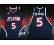 NBA Revolution 30 Atlanta Hawks #5 DeMarre Carroll Blue Stitched Jerseys