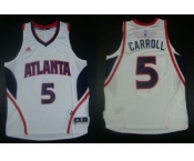 NBA Revolution 30 Atlanta Hawks #5 DeMarre Carroll White Stitched Jerseys
