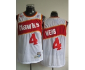 nba atlanta hawks #4 webb white(fans edition)