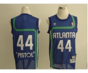 nba atlanta hawks #44 pistol blue(fans editioon)