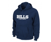 Buffalo Bills Authentic font Pullover Hoodie D.Blue