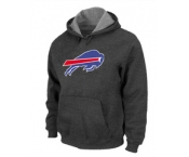 Buffalo Bills Logo Pullover Hoodie D.Grey