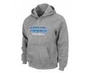 Carolina Panthers Authentic font Pullover Hoodie Grey
