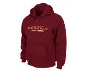 Cincinnati Bengals Authentic font Pullover Hoodie Red