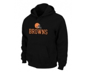 Cleveland Browns Authentic Logo Pullover Hoodie Black