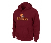 Cleveland Browns Authentic Logo Pullover Hoodie RED