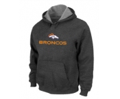 Denver Broncos Authentic Logo Pullover Hoodie D.Grey