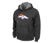 Denver Broncos Logo Pullover Hoodie D.Grey